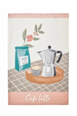 Coucke Køkkentekstiler-Køkkenhåndklæde Cafe Latte 50x76