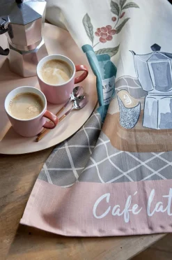 Coucke Køkkentekstiler-Køkkenhåndklæde Cafe Latte 50x76