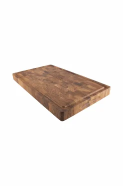 Culimat Husholdningsartikler-Skärbräda Ek Stavlimmad med Ränna 50 x 30 x 4 cm
