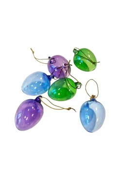 Cult Design Påskepynt-Glasæg Plumelle 6-pak