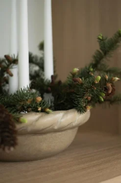 DBKD Julepynt|Lysestager & Lanterner-Twine tallerken-lysestage