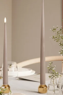 DeluxeHomeart Lys & Duft-LED Keglelys skinnende 2,2x28 cm 2 stk.