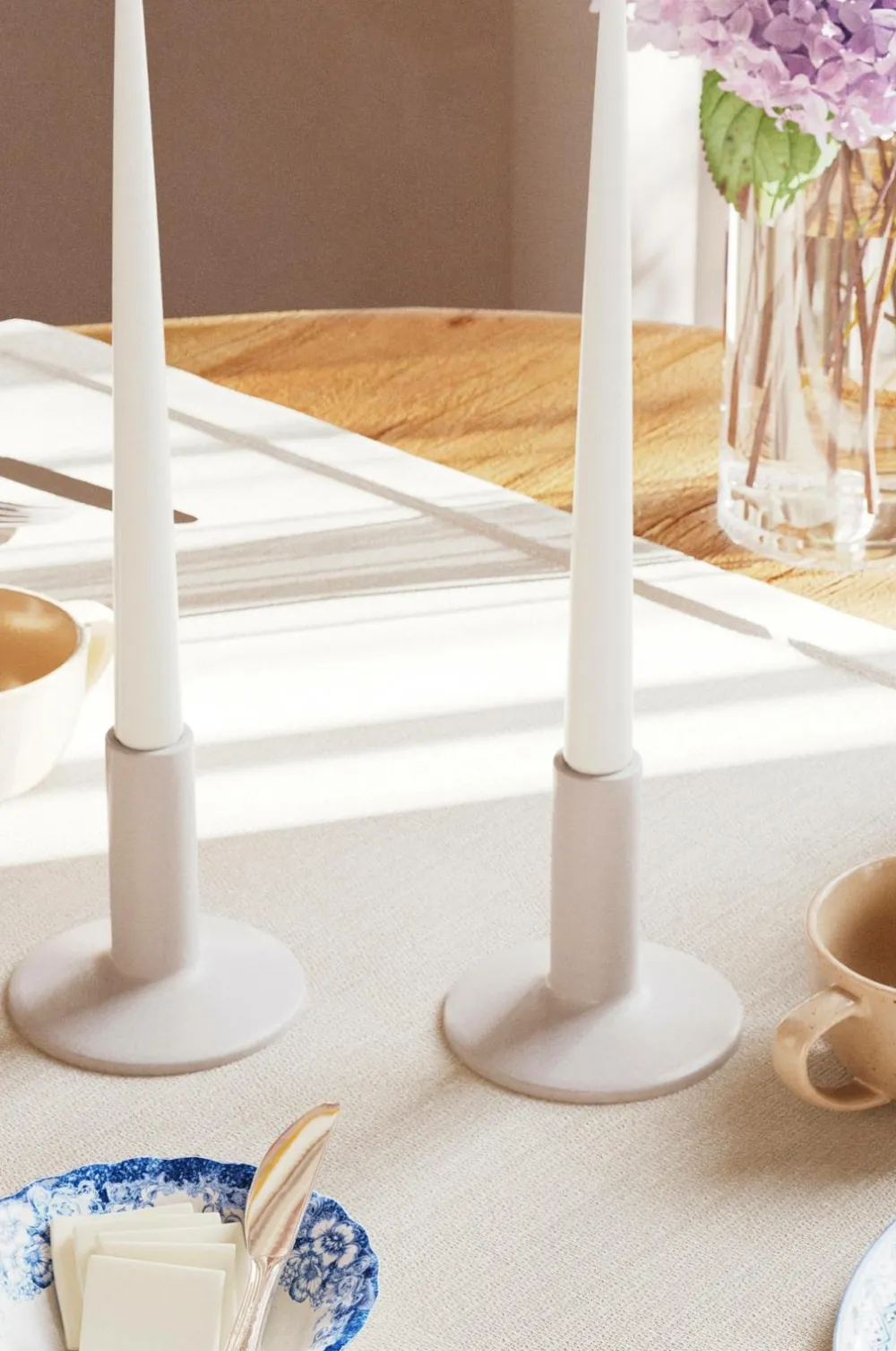 DeluxeHomeart Lys & Duft-LED Keglelys skinnende 2,2x28 cm 2 stk.