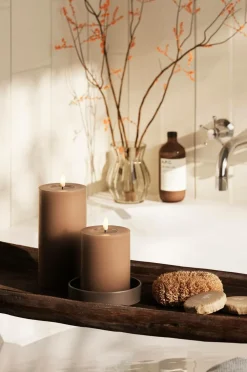 DeluxeHomeart Lys & Duft-LED-søjlelys 7,5x10 cm