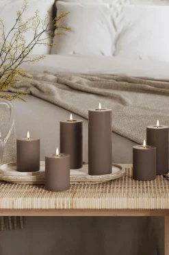 DeluxeHomeart Lys & Duft-LED-søjlelys 7,5x10 cm