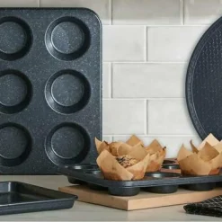 Denby Bagetilbehør & Bageredskaber-Cupcakeform Quantanium Finish 12 kop