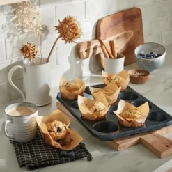 Denby Bagetilbehør & Bageredskaber-Muffinsform Quantanium Finish 6 cup