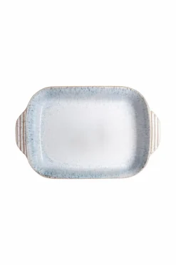 Denby Bagetilbehør & Bageredskaber-Ovnfad Kiln Blue lille rektangulær