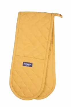 Dexam Køkkentekstiler-Dobbelt ovnhandske Love Colour - Okker
