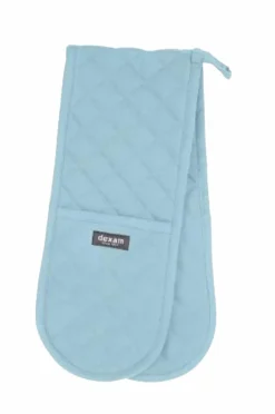 Dexam Køkkentekstiler-Dobbelt ovnhandske Love Colour by - Duck Egg