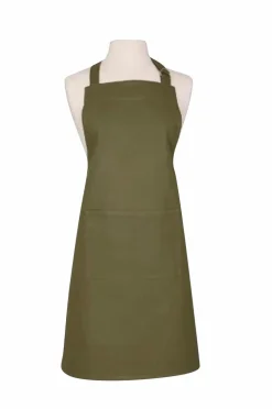 Dexam Køkkentekstiler-Forklæde til voksne Love Colour - olivengrøn