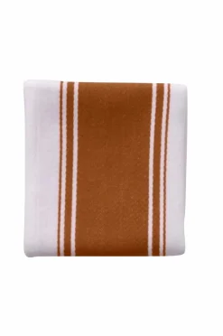Dexam Køkkentekstiler-Stribet viskestykke Love Colour - Terracotta