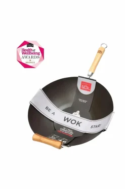 Dexam Pander & Gryder-Wok Wok Star Pre-Seasoned 36 cm med bambushåndtag
