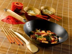 Dexam Pander & Gryder-Wok-sæt School Of Wok Pre-Seasoned