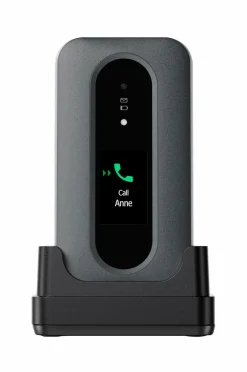 Doro Mobiltelefoner, Tablets & Tilbehør-Uro Leva L31, grafitgrå/hvid