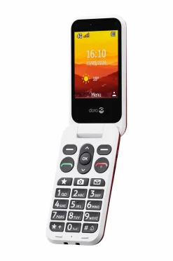 Doro Mobiltelefoner, Tablets & Tilbehør-Uro Leva L31, rød/hvid