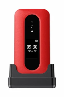 Doro Mobiltelefoner, Tablets & Tilbehør-Uro Leva L31, rød/hvid