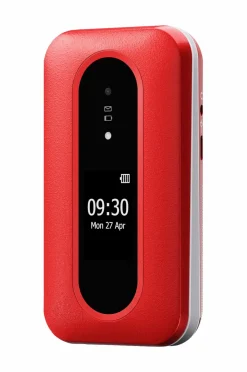 Doro Mobiltelefoner, Tablets & Tilbehør-Uro Leva L31, rød/hvid