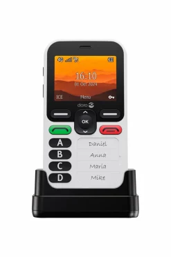 Doro Mobiltelefoner, Tablets & Tilbehør-Uro Leva X10 Hvid/sort