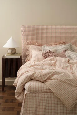 Ellos Møbeltekstiler-Home Betræk til hovedgærde Sonneli Check i bomuld