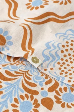 Ellos Borddækning & Servering|Bordtekstiler-Home Dug Duk Elly Tile i genanvendt halvlinned Ø 150 cm