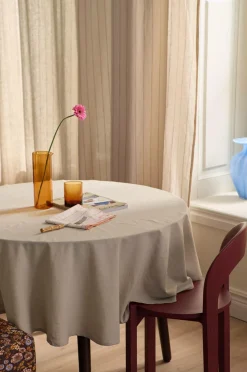 Ellos Borddækning & Servering|Bordtekstiler-Home Dug Elly i genanvendt halvlinned Ø 150 cm