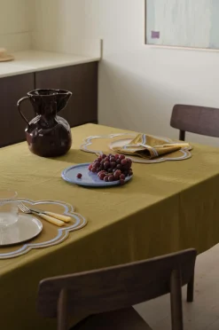 Ellos Borddækning & Servering|Bordtekstiler-Home Dug Elly i genanvendt halvlinned