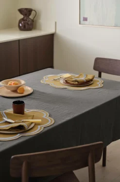 Ellos Borddækning & Servering|Bordtekstiler-Home Dug Elly i genanvendt halvlinned