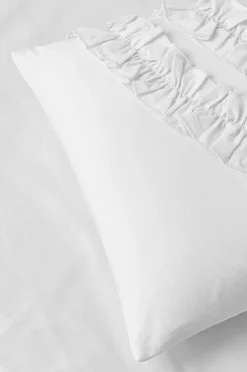 Ellos Dynebetræk-Home Dynebetræk Juliette Curve Frill i vasket bomuld 2 dele