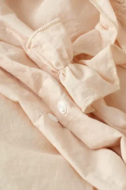 Ellos Dynebetræk-Home Dynebetræk Juliette Curve Frill i vasket bomuld 2 dele