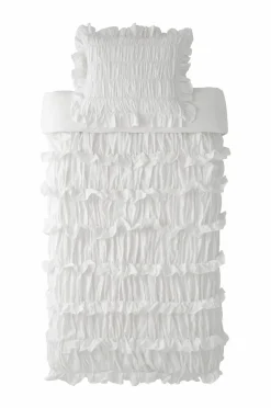 Ellos Dynebetræk|Sengesæt-Home Dynebetræk Juliette Elastic Frill i vasket bomuld 2 dele