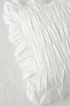 Ellos Dynebetræk|Sengesæt-Home Dynebetræk Juliette Elastic Frill i vasket bomuld 2 dele