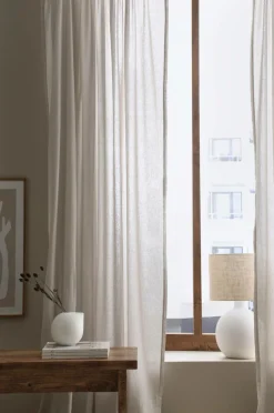 Ellos Julegardiner|Hørgardiner-Home Gardinlængde med rynkebånd Beata, 2-pak