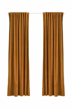 Ellos Velourgardiner-Home Gardinlængde med multibånd Nora i velour, 2-pak