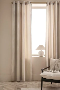 Ellos Julegardiner|Gardiner Med Sejlring-Home Gardinlængde med sejlringe Nora i velour, 2-pak