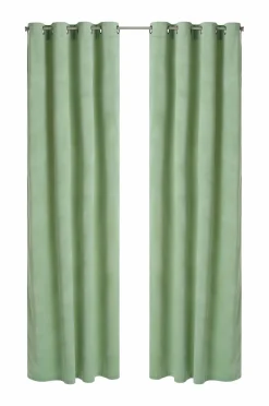 Ellos Julegardiner|Gardiner Med Sejlring-Home Gardinlængde med sejlringe Nora i velour, 2-pak