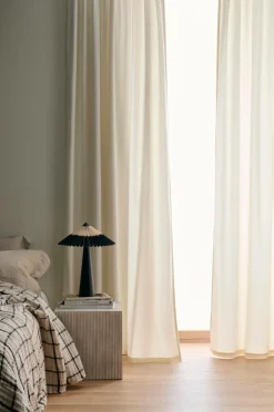 Ellos Velourgardiner-Home Gardinlængde med multibånd Nora i velour, 2-pak