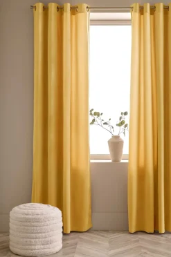 Ellos Julegardiner|Persienner-Home Gardinlængde med sejlringe Nora i velour, 2-pak