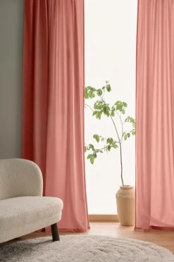 Ellos Persienner|Velourgardiner-Home Gardinlængde med multibånd Nora i velour, 2-pak