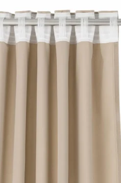 Ellos Persienner|Velourgardiner-Home Gardinlængde med multibånd Nora i velour, 2-pak