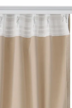 Ellos Persienner|Velourgardiner-Home Gardinlængde med multibånd Nora i velour, 2-pak