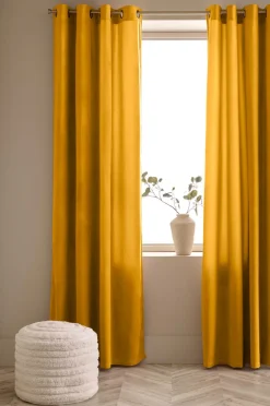 Ellos Julegardiner|Gardiner Med Sejlring-Home Gardinlængde med sejlringe Nora i velour, 2-pak