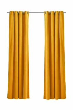 Ellos Julegardiner|Gardiner Med Sejlring-Home Gardinlængde med sejlringe Nora i velour, 2-pak