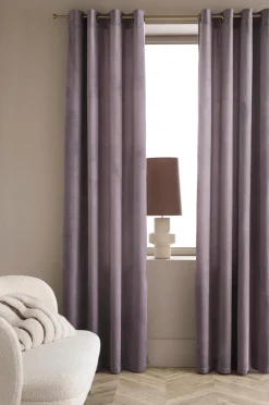 Ellos Julegardiner|Gardiner Med Sejlring-Home Gardinlængde med sejlringe Nora i velour, 2-pak