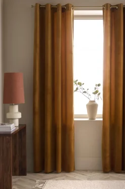 Ellos Julegardiner|Gardiner Med Sejlring-Home Gardinlængde med sejlringe Nora i velour, 2-pak