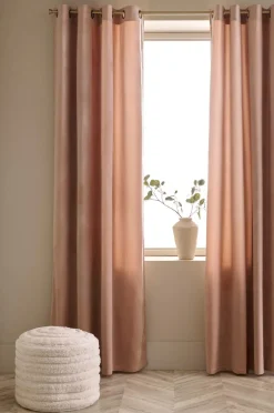 Ellos Julegardiner|Gardiner Med Sejlring-Home Gardinlængde med sejlringe Nora i velour, 2-pak