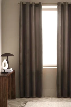 Ellos Julegardiner|Gardiner Med Sejlring-Home Gardinlængde med sejlringe Nora i velour, 2-pak