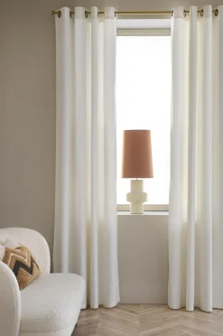 Ellos Julegardiner|Gardiner Med Sejlring-Home Gardinlængde med sejlringe Nora i velour, 2-pak