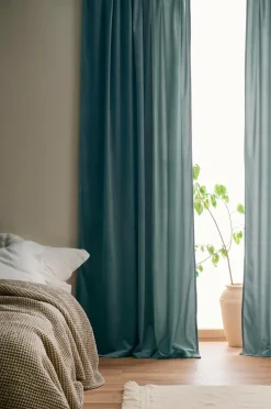 Ellos Velourgardiner|Gardinlængder Med Rynkebånd-Home Gardinlængde med multibånd Nora i velour, 2-pak