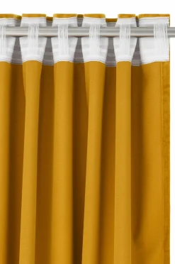 Ellos Velourgardiner-Home Gardinlængde med multibånd Nora i velour, 2-pak